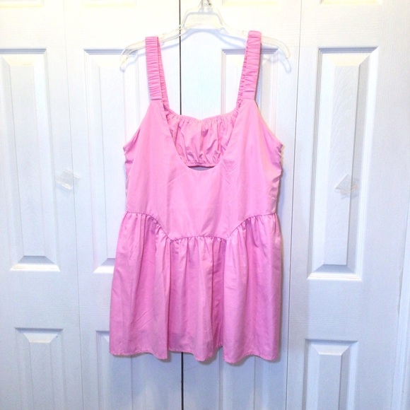 TCEC Women's Bubblegum Pink Athletic Active Romper Dress Size Large - Picture 7 of 10